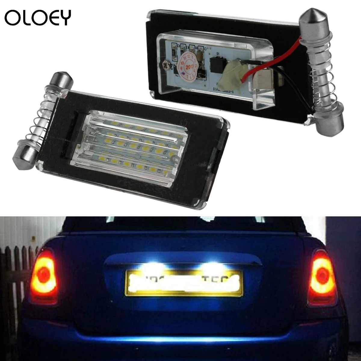 Светодиодный светильник светодиодный для номерного знака MINI Cooper R56 R57 R58 R59 супер