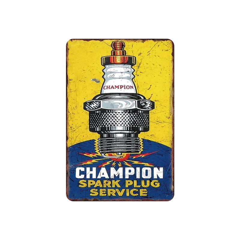 

Spark Plug Service Sale Plaque Vintage Metal Tin Signs Home Bar Garage Decorate Plates Tool Rule Wall Stickers Art Poster ZSS38