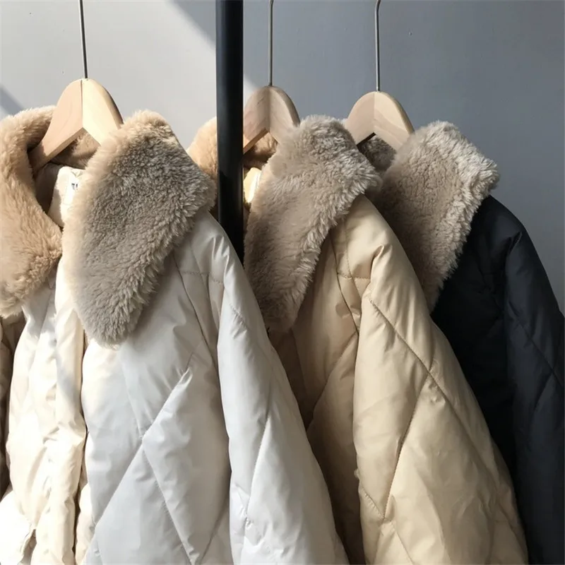 Женская короткая куртка из искусственного кроличьего меха теплая плотная