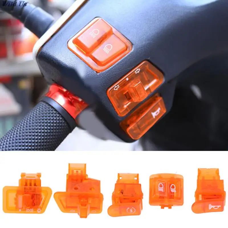 

5Pieces/Set GY6 Switches 50cc 125cc 150cc Moped Scooter Head Light Horn Dimmer Turn Starter Single Switch Button