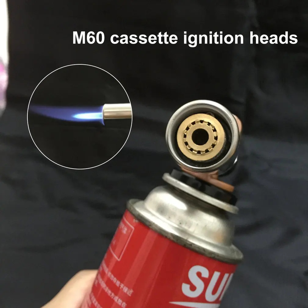 Outdoor Camping M60 Cassette Ignition Nozzle Butane Gas Burner Welding Torch Picnic Barbecue Equipment | Спорт и развлечения
