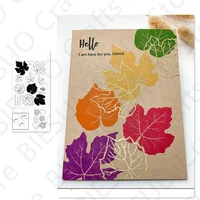 leaves metal cutting dies and clear stamps stencils for decoration greeting cards crafts scrapbooking new arrival christmas arts