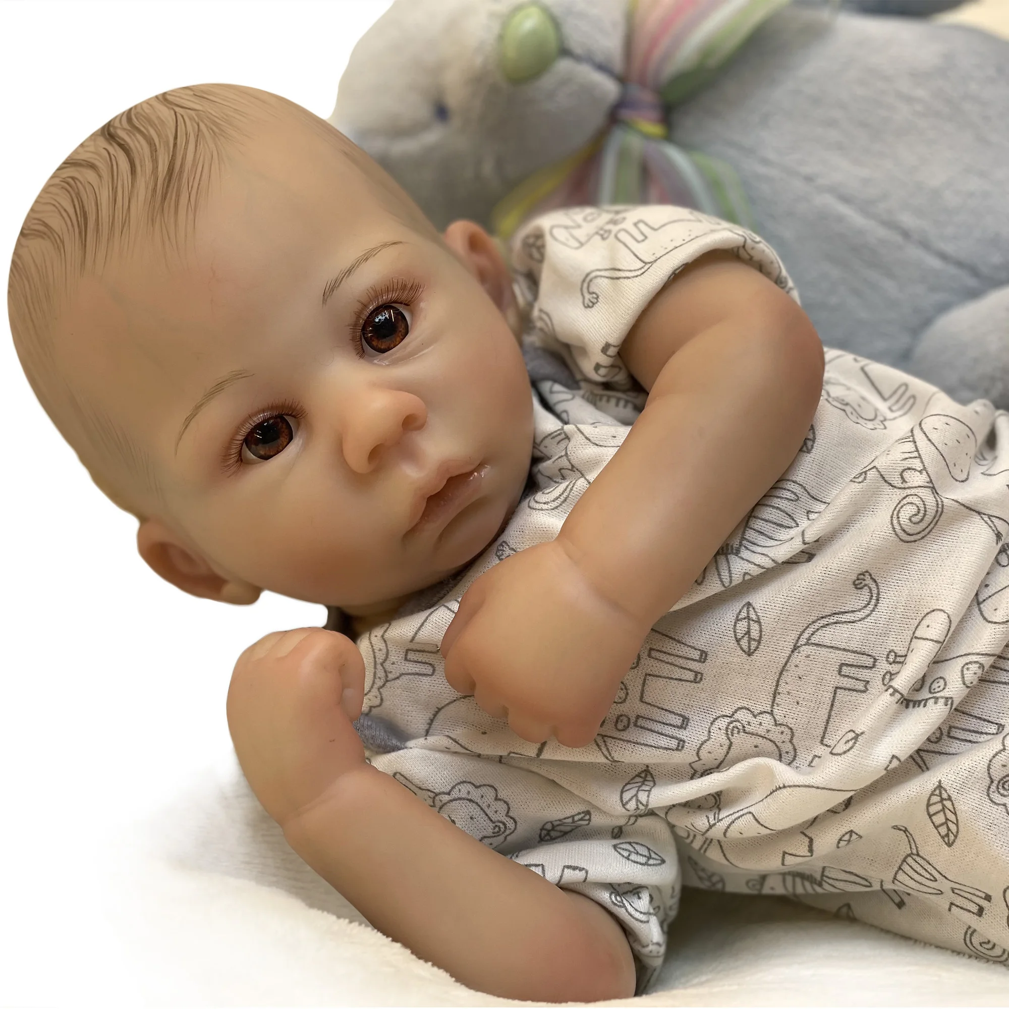 

20" Reborn Baby Doll Toy For Children Soft Vinyl Silicone Boneca Renascida Brinquedo Bebe Para Crianças De Vinil Macio