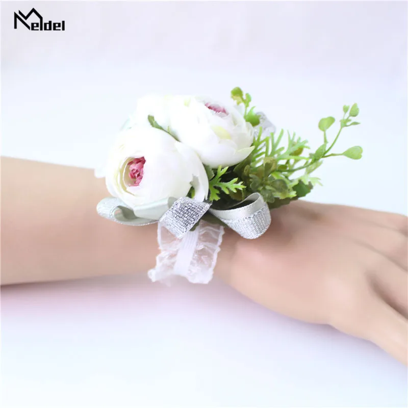 Meldel корсаж для жениха Бутоньерка Свадебный браслет на запястье корсажное