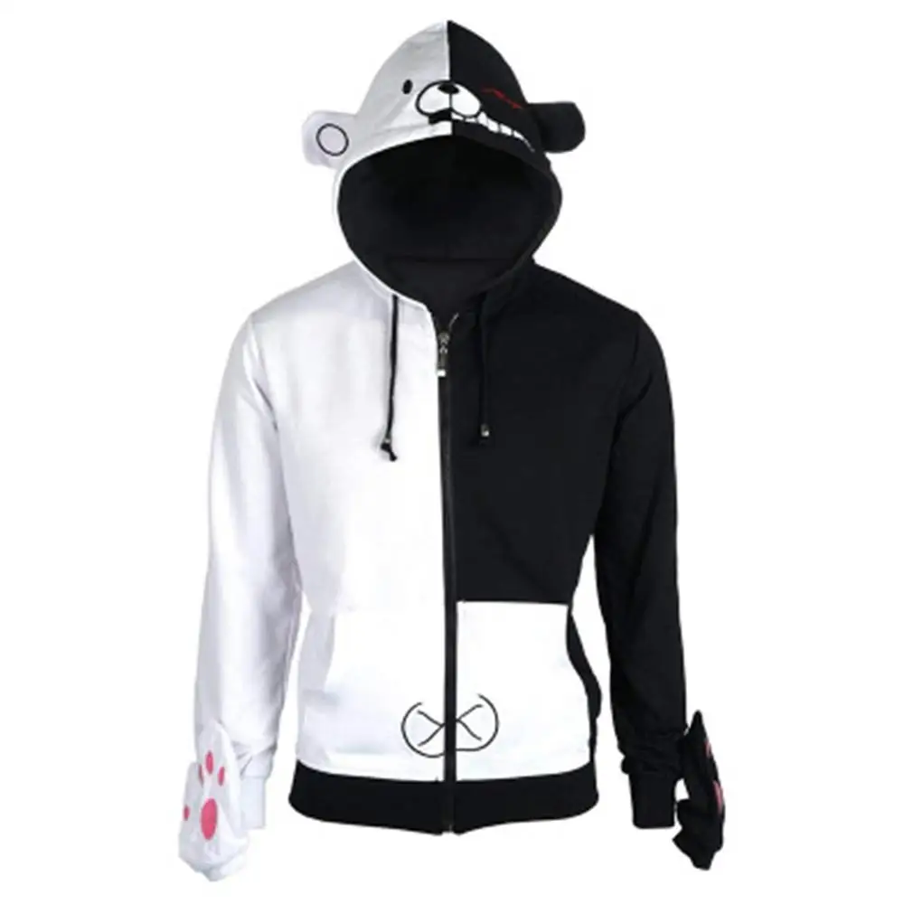 

Danganronpa Monokuma Hoodie 3D Print Hood Hoodie Jacket Sweatshirt Pullover Coat