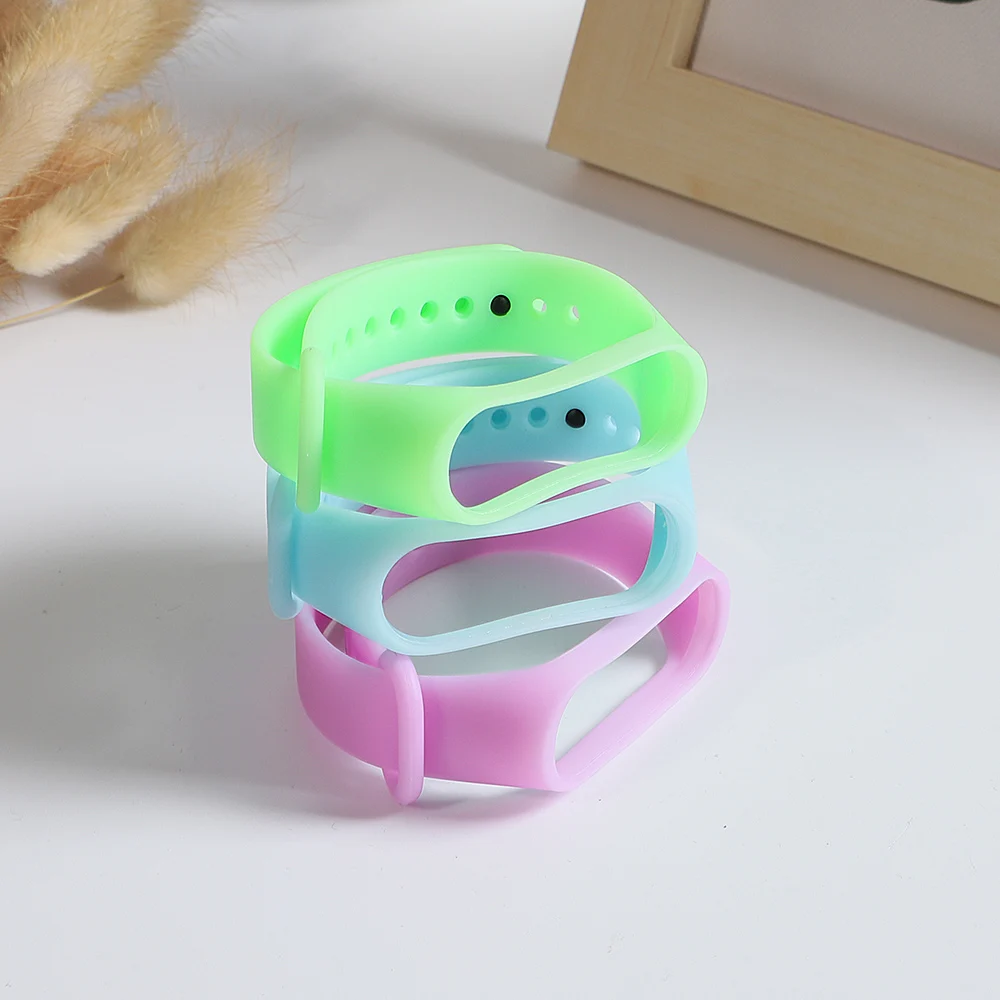 YAYUU светящийся ремешок на запястье для Xiaomi Mi Band 6 5 4 3 силиконовый сменный ночник