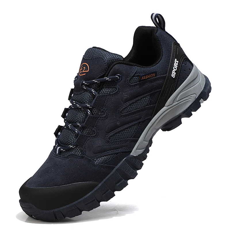 Autumn Winter Men Outdoor Sports Hiking Shoes Comfortable Mesh Sneakers Walking Footwear Tactical Athletic Shoes Black Combat