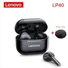Оригинальные беспроводные наушники Lenovo LP40, TWS, Bluetooth-совместимые наушники, Спортивная гарнитура с сенсорным управлением, стереонаушники для телефона
