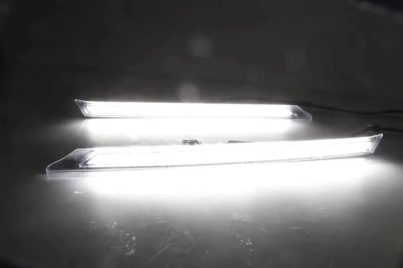 For Toyota RAV4 2019 2020 1 Pair Yellow Turn Signal Function Car DRL LED Daytime running Light Automobile Cover Decoration | Автомобили и