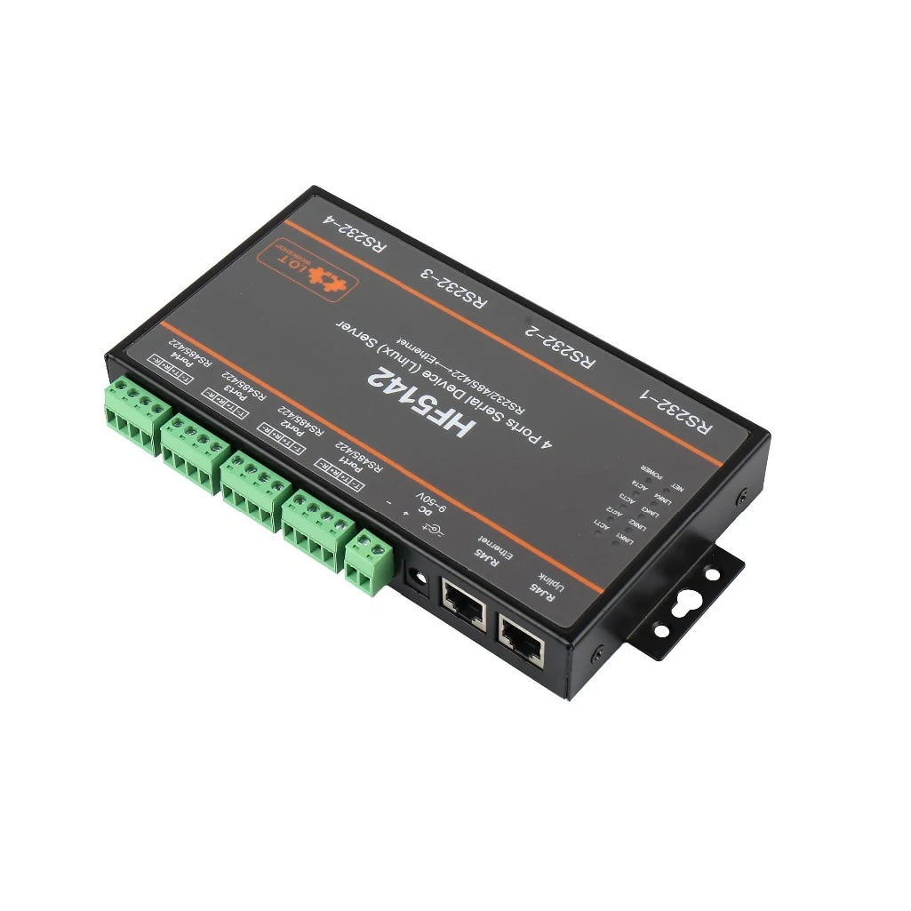 HF5142B промышленный 4 Порты RJ45 RS232/485/422 Serial к Ethernet Бесплатная RTOS последовательный