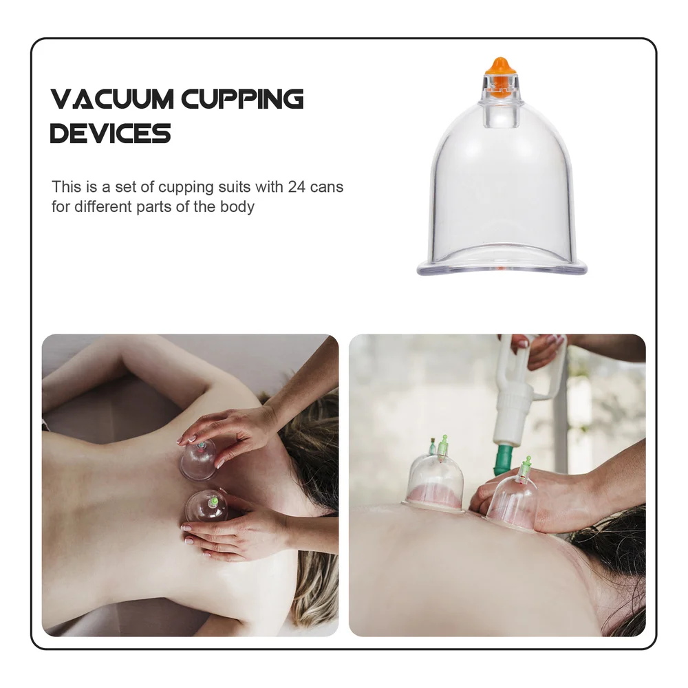 

Household 24 Cups Chinese Vacuum Cupping Therapy Set for Friends (Blue)