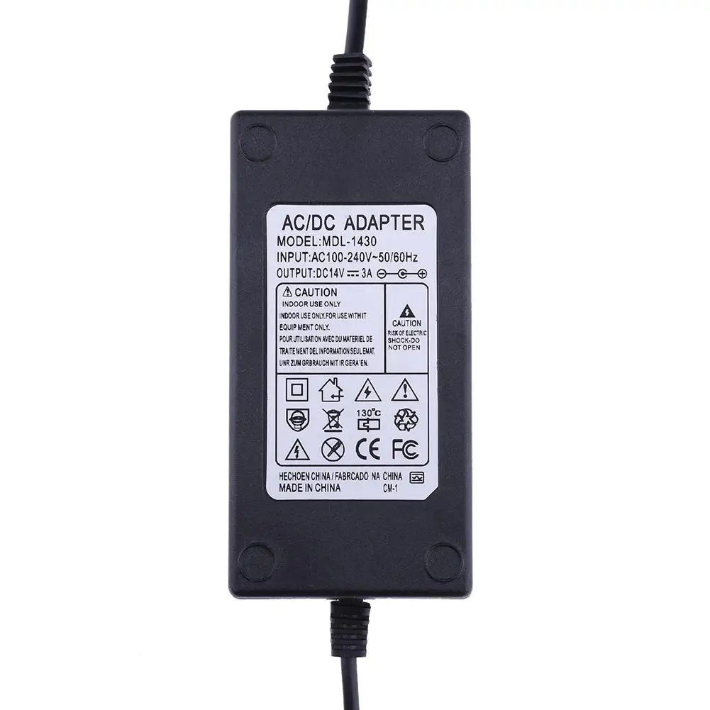 Зарядное устройство 14 В 3 А переменного тока в постоянный ток адаптер питания для