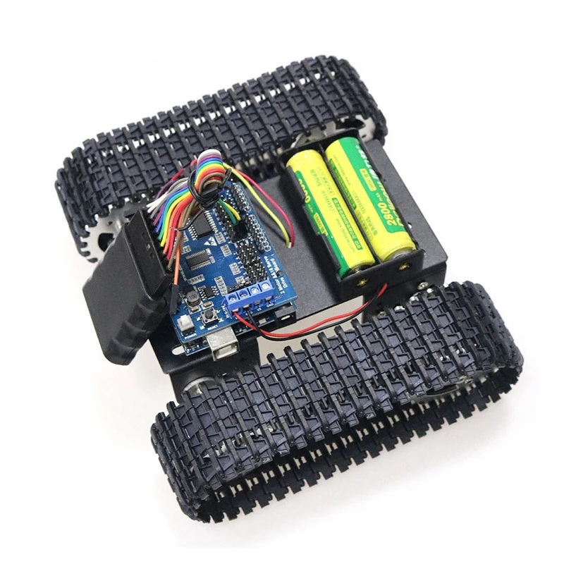 Беспроводной PS2 ручка управления T101 металлический умный RC робот комплект шасси