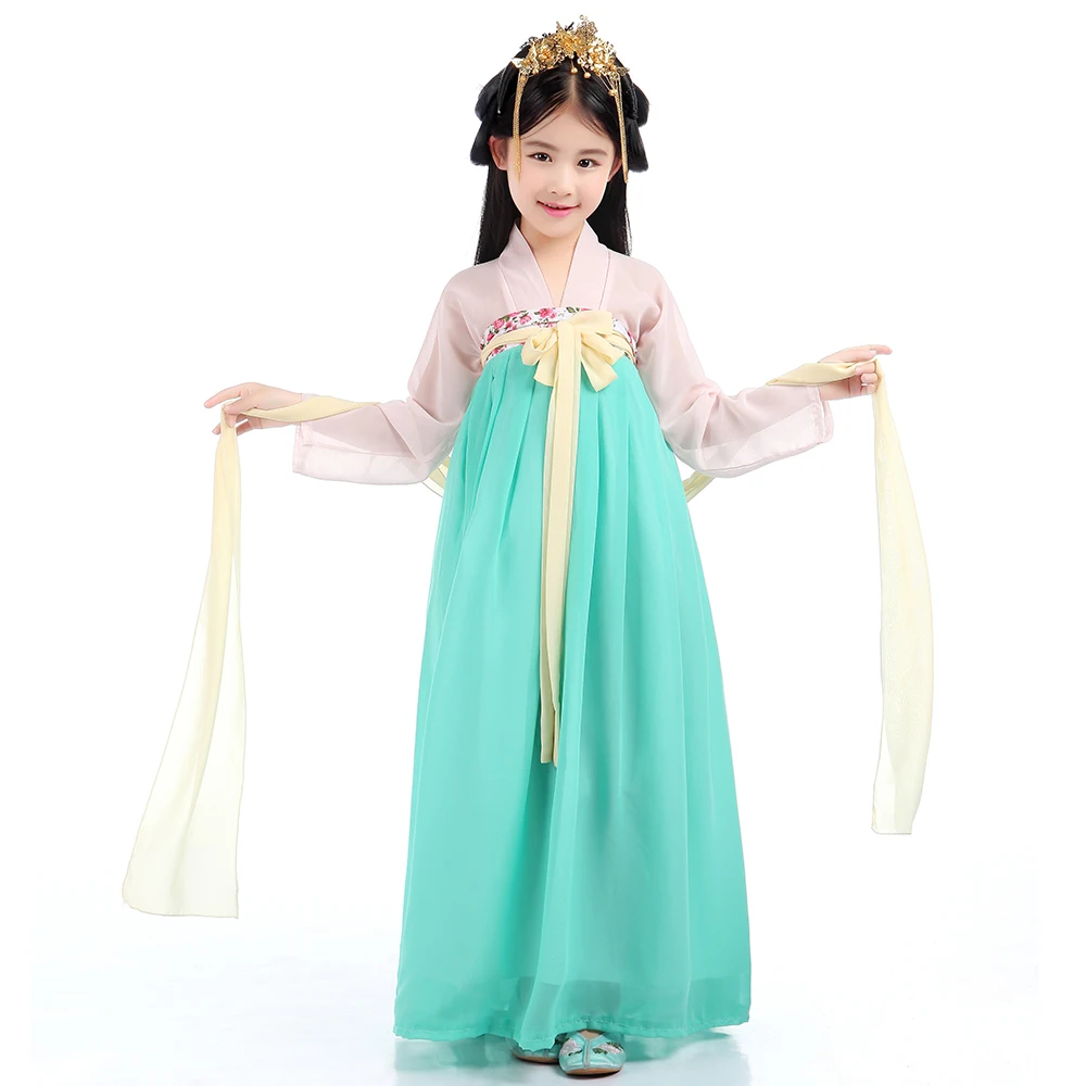 Китайское танцевальное платье ханьфу детская одежда традиционного танга
