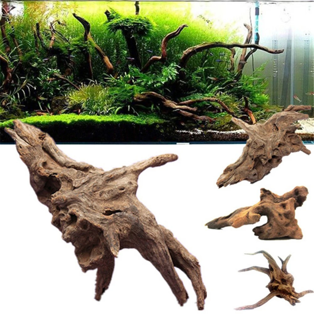 

Wooden Branch Fish Tank Decoration Aquarium Fish Tank Trunk Driftwood Tree Ornament for Planting Grass Tying Moss