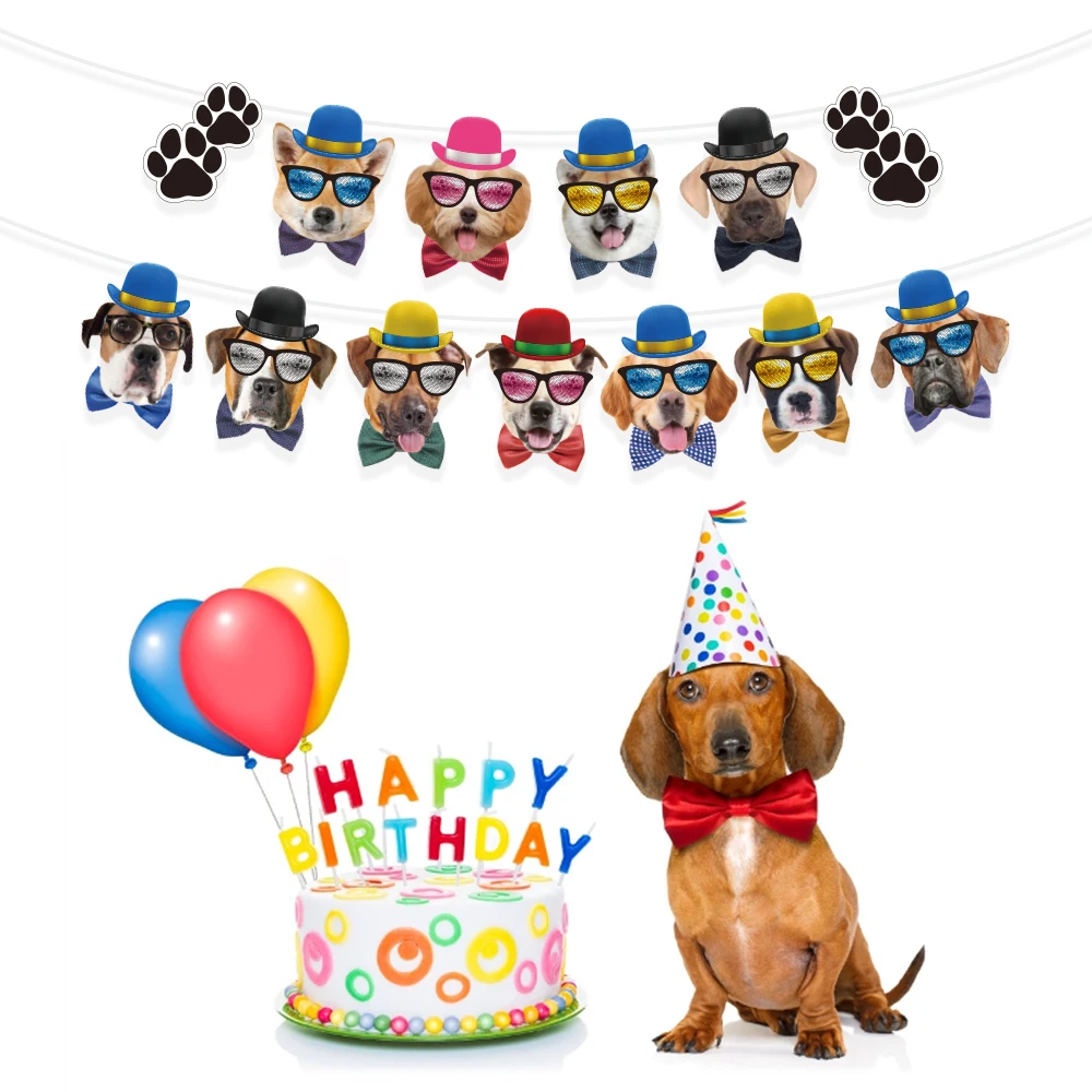 Тематическое украшение для вечевечерние НКИ в виде собаки на день рождения