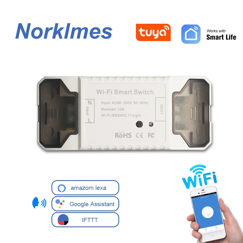 Wifi переключатель DIY беспроводной пульт дистанционного управления Domotica свет умный дом автоматизация релейный модуль контроллер работает с Alexa и goole