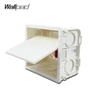 Настенный монтажный пластиковый чехол с крышкой для настенного выключателя 86x86 мм Винтовые гайки из нержавеющей стали