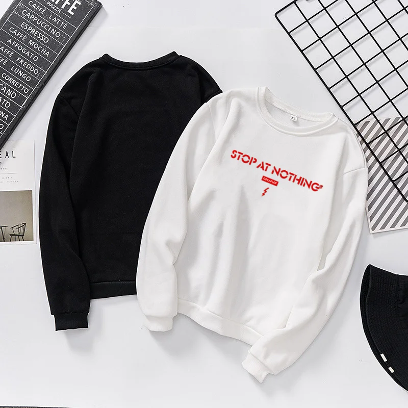 Зимний Свободный вязаный свитшот с принтом плюс размер Женский пуловер Топы