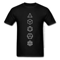 platonic solids sacred geometric t shirt shapes math proportion the big bang theory science men tops t shirt 100 cotton custom
