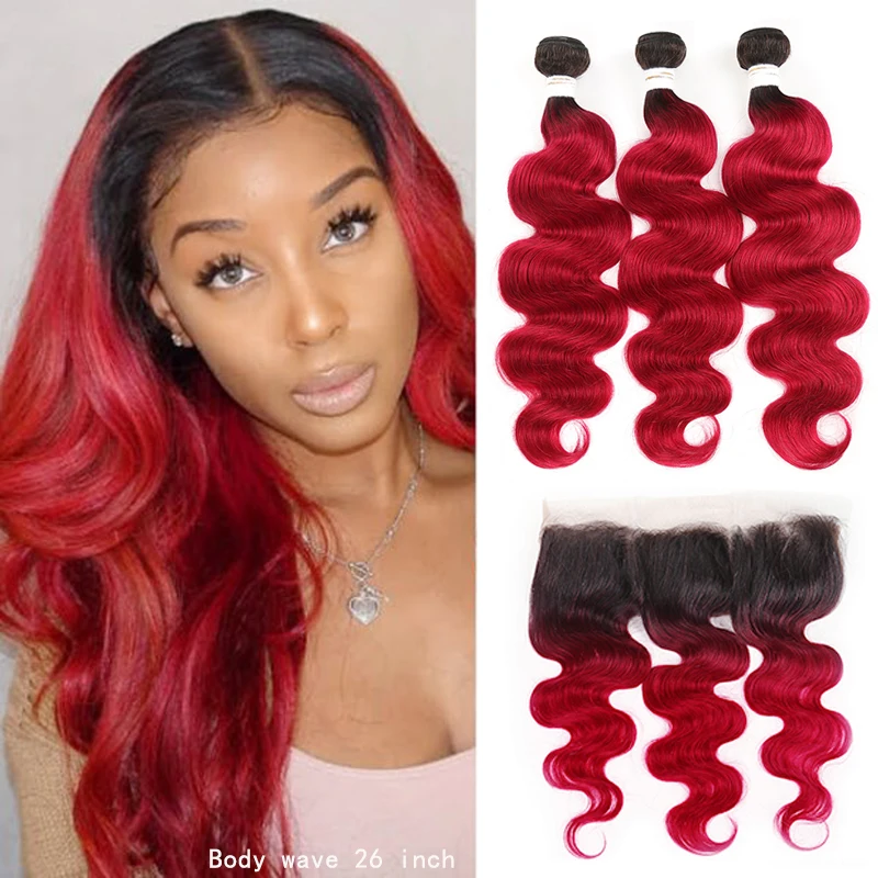 Волнистые пряди волос с фронтальной перегородкой 13x4 бразильские неповрежденные