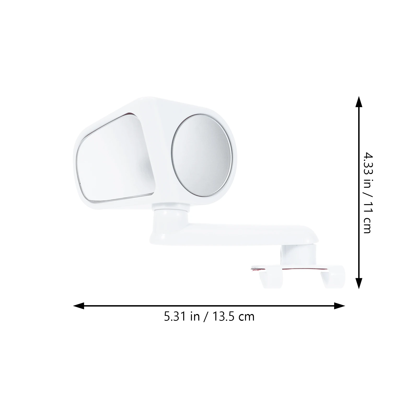 

Hot 360 Rotation Adjustable Convex Rear View Mirror View Car Blind Spot Mirror Wide Angle Mirror front wheel Car Assisted mirror