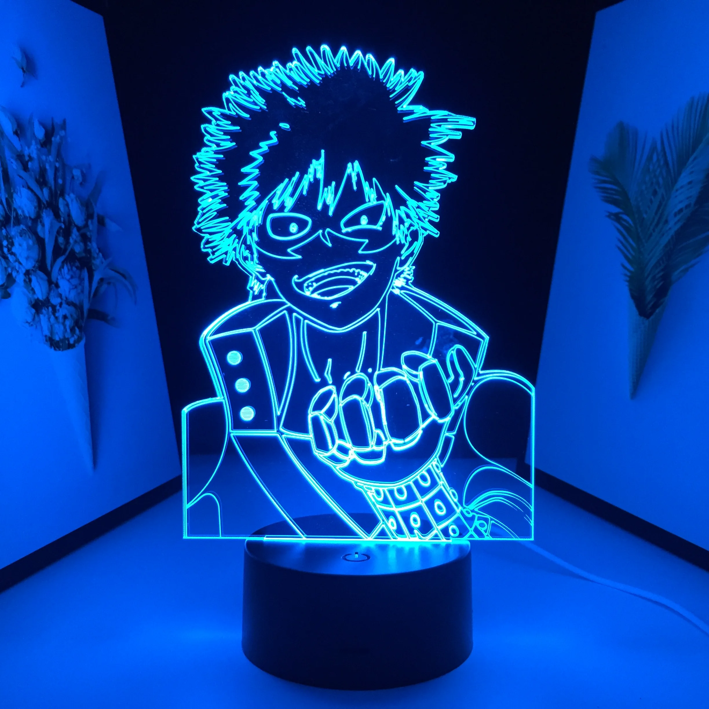 

Светодиодный ночсветильник My Hero Академия Bakugo 3D для декора комнаты подарок на день рождения манга гаджет аниме Моя геройская Академия Katsuki ...
