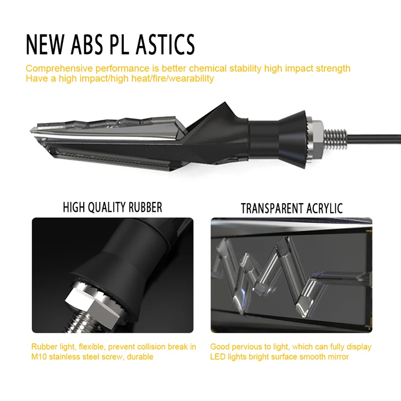 Сигнальная лампа для мотоцикла Racbox универсальная светодиодная фара ДХО стоп