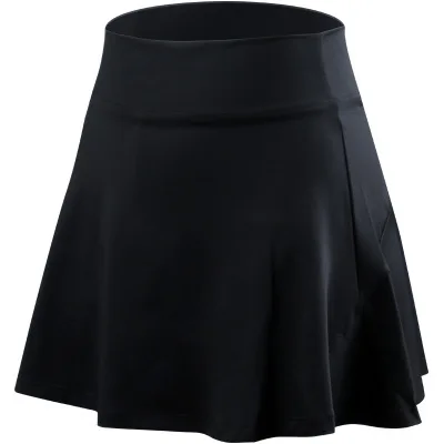 black Спортивная Короткая юбка для девочек, теннисная юбка, женские свободные штаны для йоги, быстросохнущая юбка для фитнеса, штаны, юбка - Цвет: black