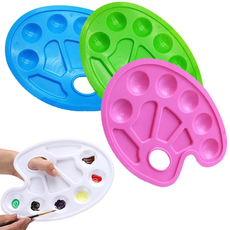 

1PC Palette Art Alternatives Paint Color Mixing Paint Plastic Palette Tray Watercolor Palette Pigment Tray Painting Supplies