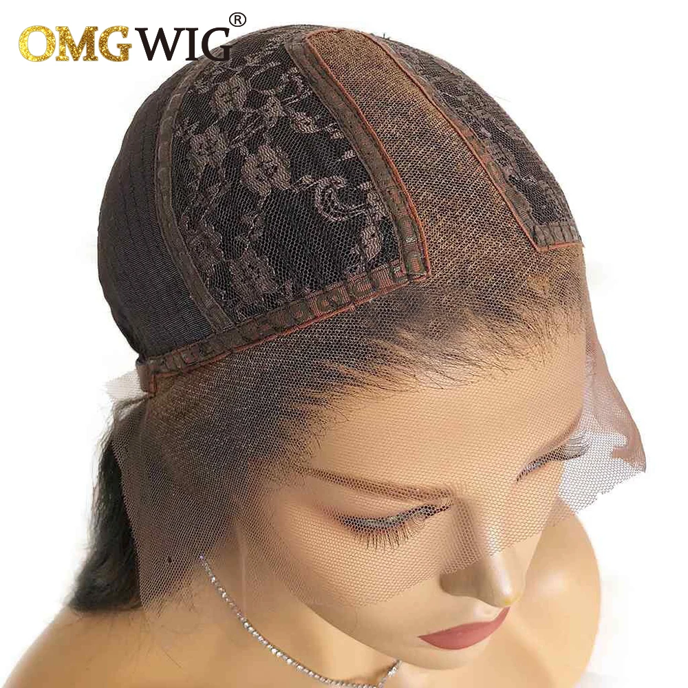 Медовый светлый цвет короткий Боб вырез Фея волнистые кружевные передние