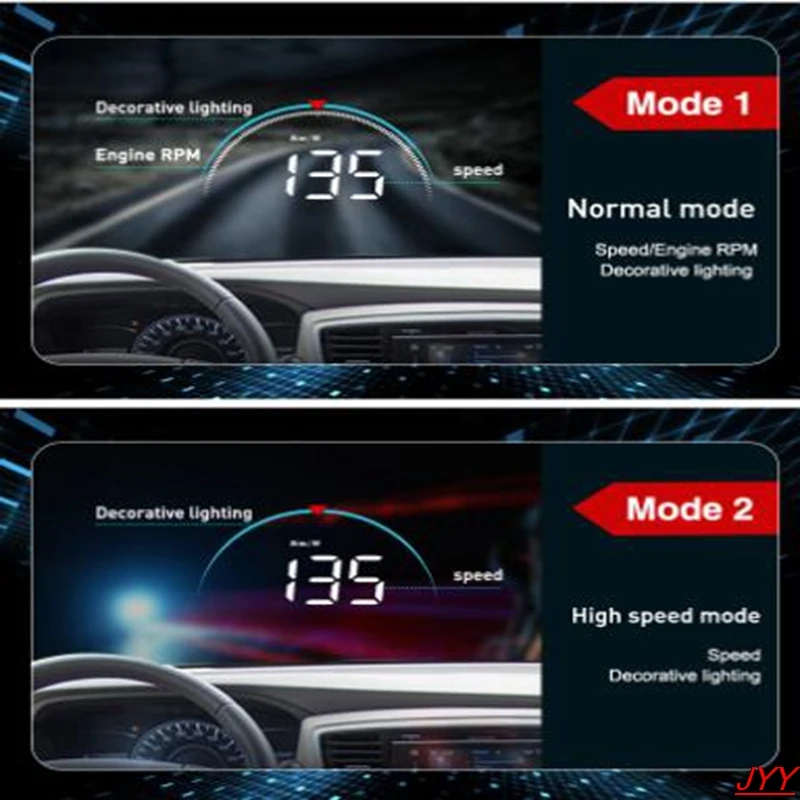 Автомобильный проектор M8 OBD2 II EUOBD системы Предупреждение о превышении скорости |