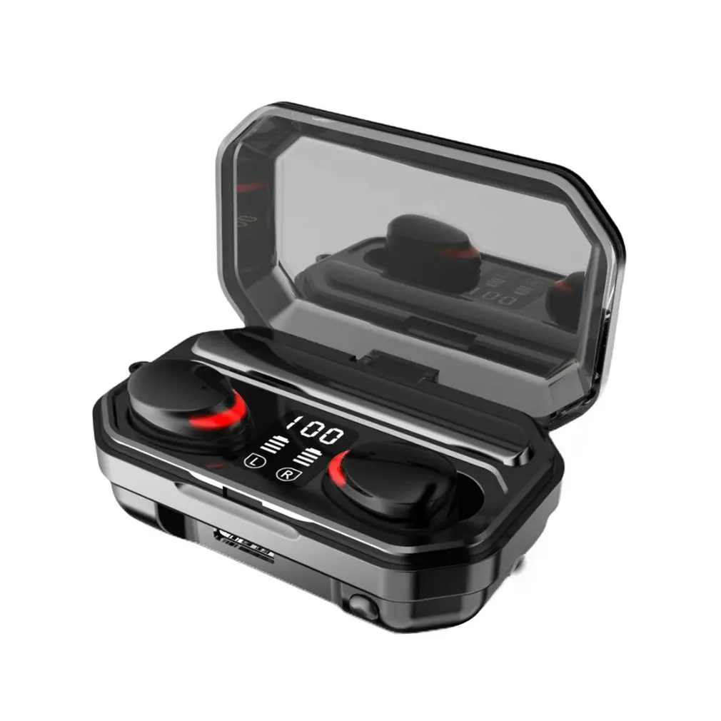 

TWS-стереонаушники M15 с поддержкой Bluetooth и светодиодным дисплеем