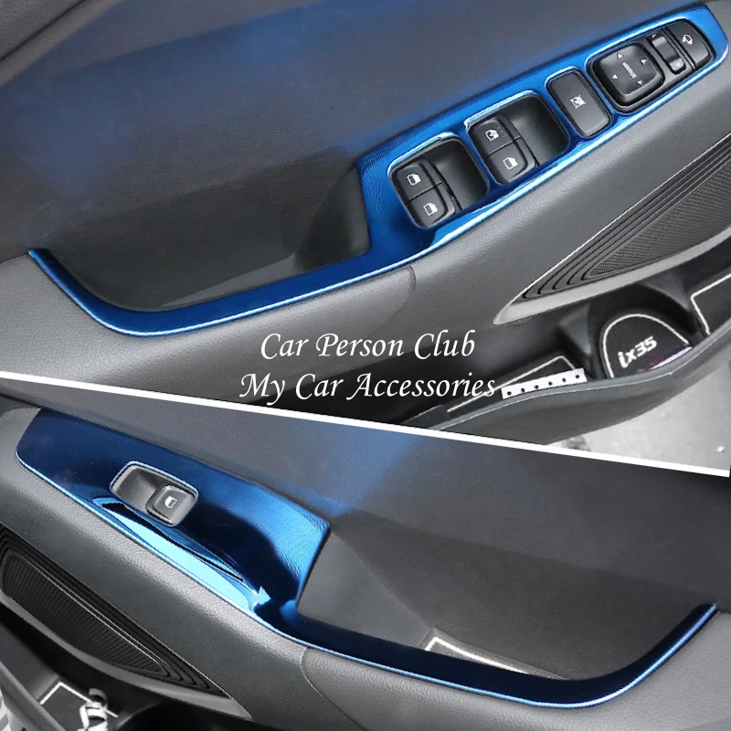 Подлокотник из нержавеющей стали для внутренней двери и окна Hyundai ix35 2018