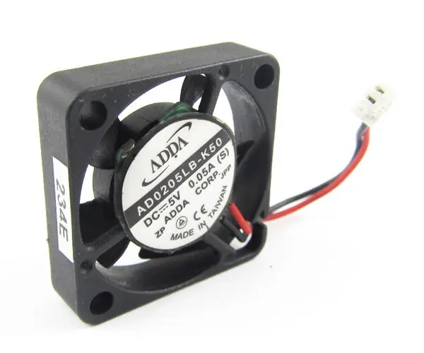 1 шт., двойной подшипник ADDA, фотоэлектрический вентилятор постоянного тока для ноутбука 5 В, 0,08 а, 20 мм x 20x10 мм