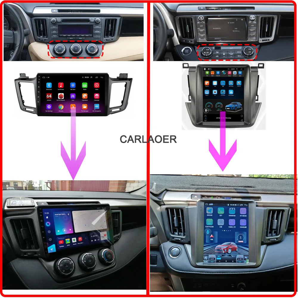 Автомобильный плеер Android 10 для Toyota RAV4 Rav 4 2013 2014 2015 2016 2017 2018 2din радио мультимедийное