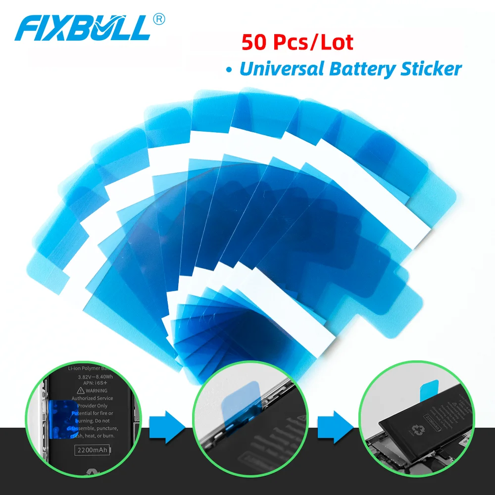 50 шт. FIXBULL универсальный аккумулятор клейкая наклейка 4,7 ''5,5'' для iPhone Apple 7 6S 6 Plus 7Plus 6 Plus 6s мобильный телефон лента