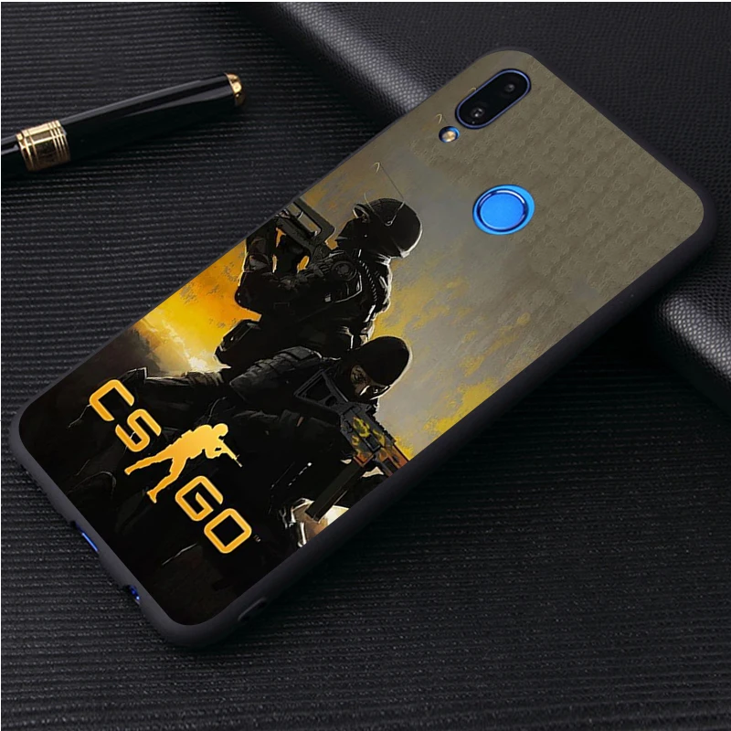 Черный силиконовый чехол для телефона CS GO Gun Game honor 30 20 Pro 8 8X 9 10 Lite Mate чехол|Бамперы|