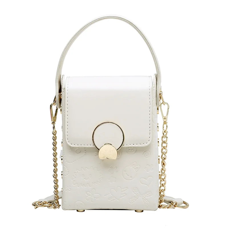 

Women's new bag 2021 mini portable small square bag Korean version simple one Shoulder Messenger Bag fashion mobile phone bag