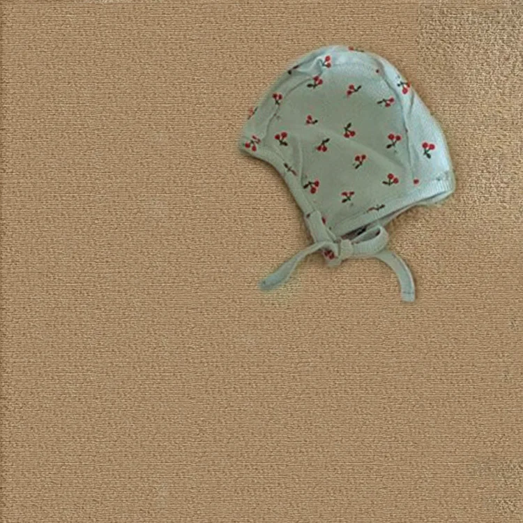 

Baby Hat Cotton Toddler Cap Cute Cherry Print Baby Cap Girl Boys Sun Hat For 0-24M Spring New Baby Accessories Newborn