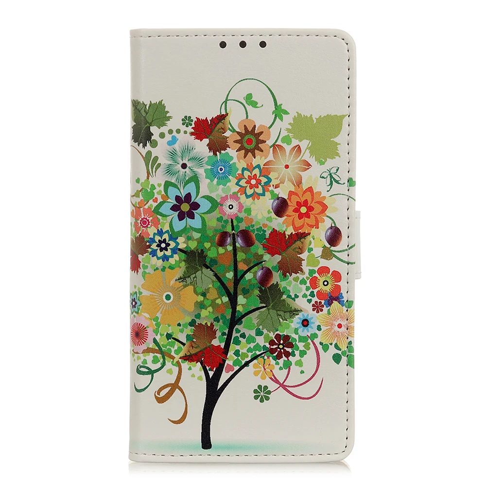 Чехол с узором для WIKO Sunny 4 3 Plus View 3 Pro Lite JERRY 4 3 Lenny 5 Harry 2 Чехол из искусственной кожи чехол для WIKO Y80 Y60 Y50 Y70 - Цвет: Fruit Tree