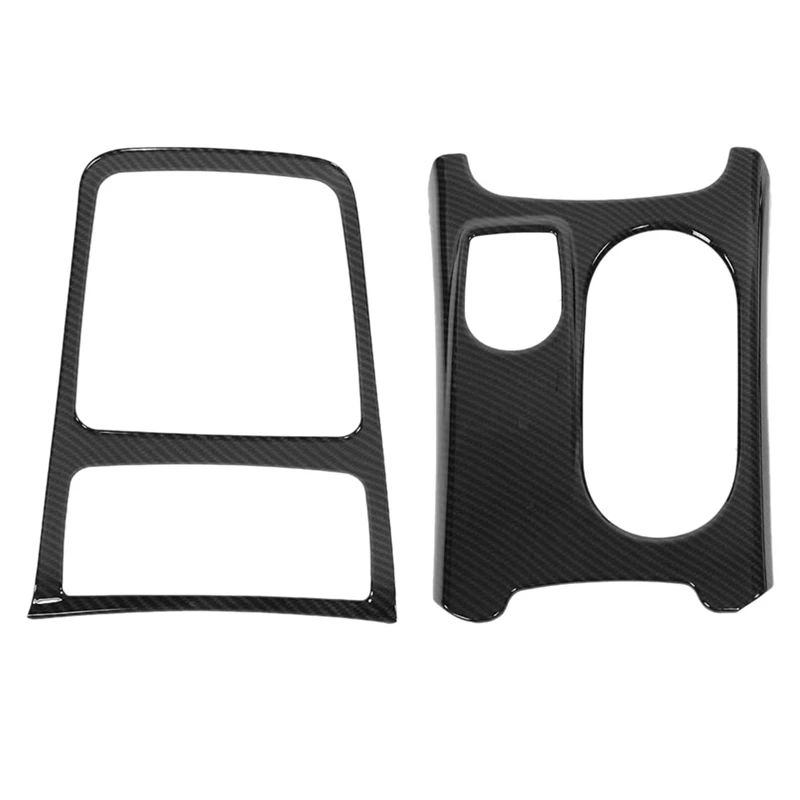 

Carbon Fiber Center Storage Box Frame, Cup Holder Cover for Mercedes Benz A/GLA/CLA Class C117 W117 W176 X156 12-18 LHD