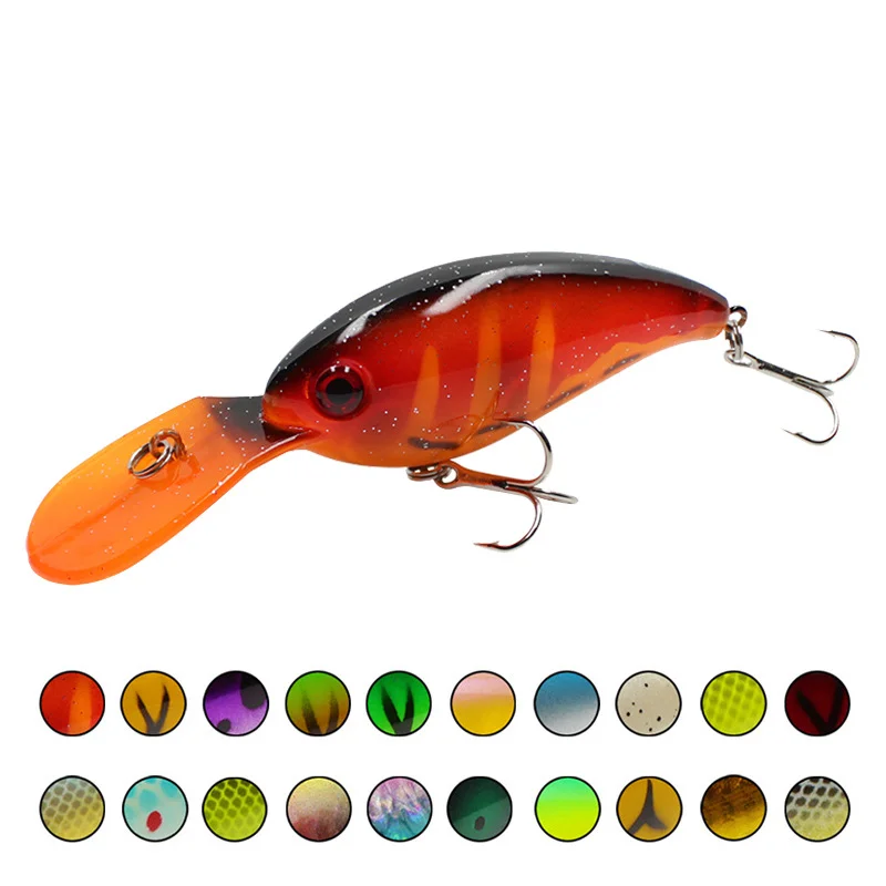 

LURE Fishing tackle Trolling Hard bait Spinner Wobbler 1pcs