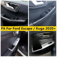 inside door handle panel surround window lift switch cover trim fit for ford escape kuga 2020 2021 2022 interior kit