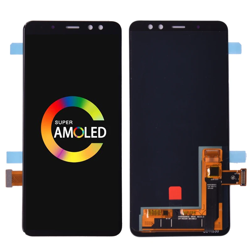

Super Amoled For SAMSUNG GALAXY A8 2018 A530 A530F LCD Display Touch Screen Digitizer Assembly A8 2018 Duos LCD A530F/DS