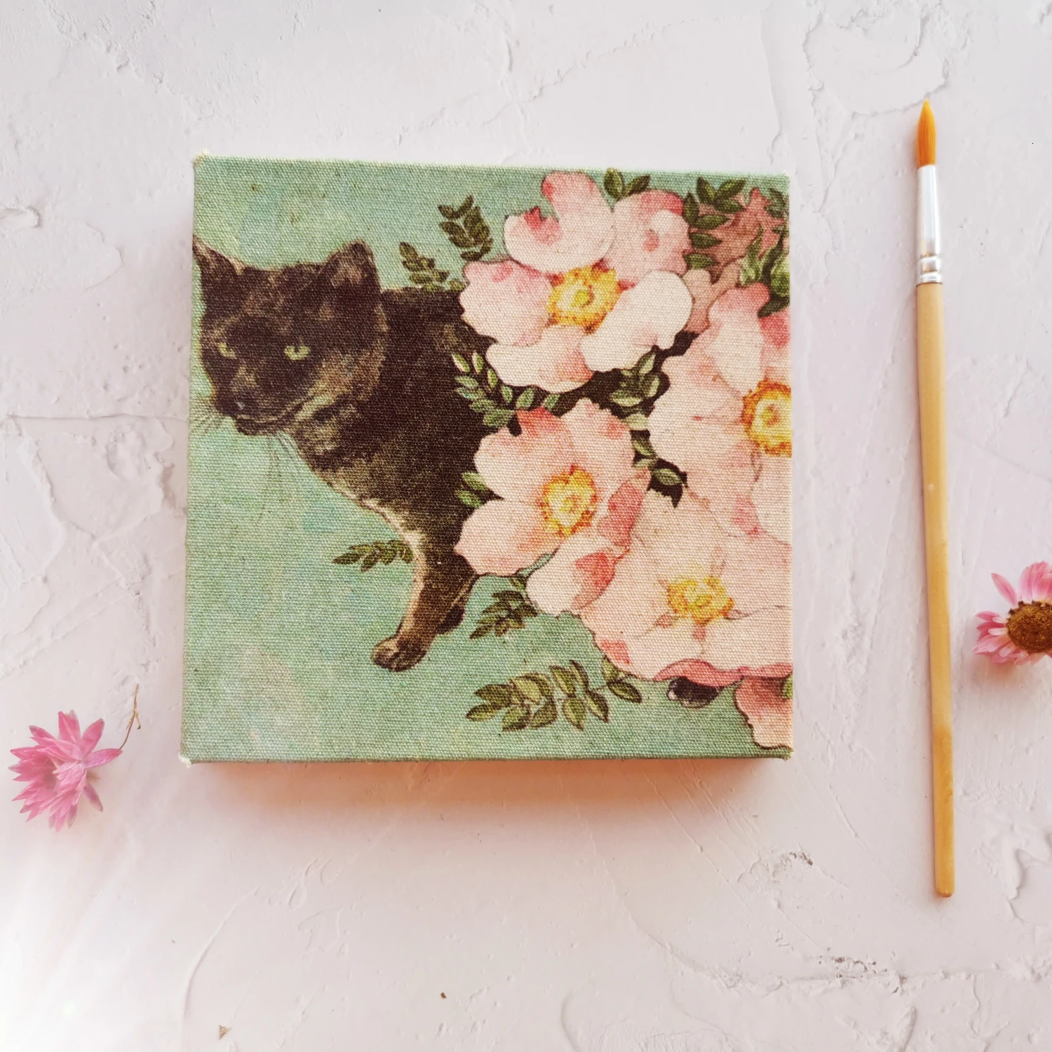 Серия кошек ручной работы Canson 300 г Акварельная бумага Рисование sketchbook 13x13 см aquarelle