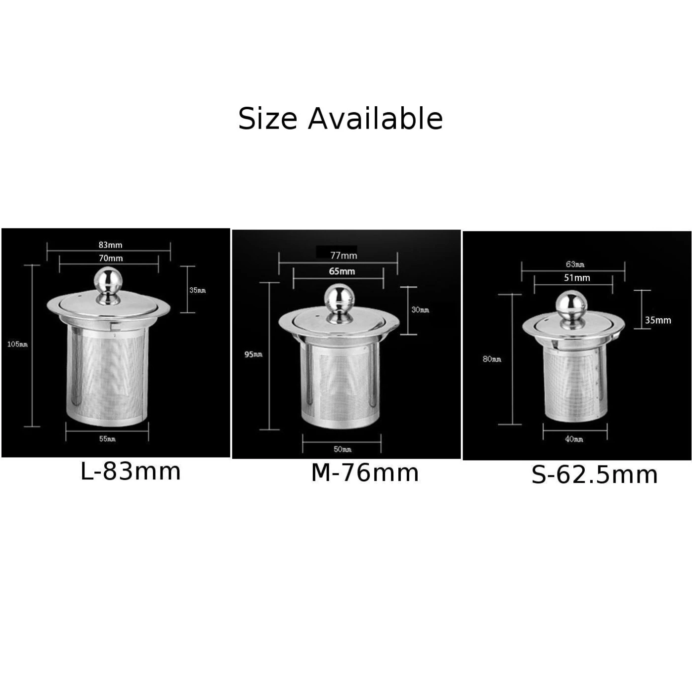 Серебряный фильтр для чая стальной травяной заварки диффузор корзина чайного