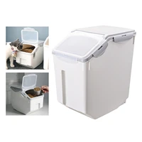 10kg kitchen collection bucket insect proof moisture proof sealed rice grain dog cat food household storage box safety material