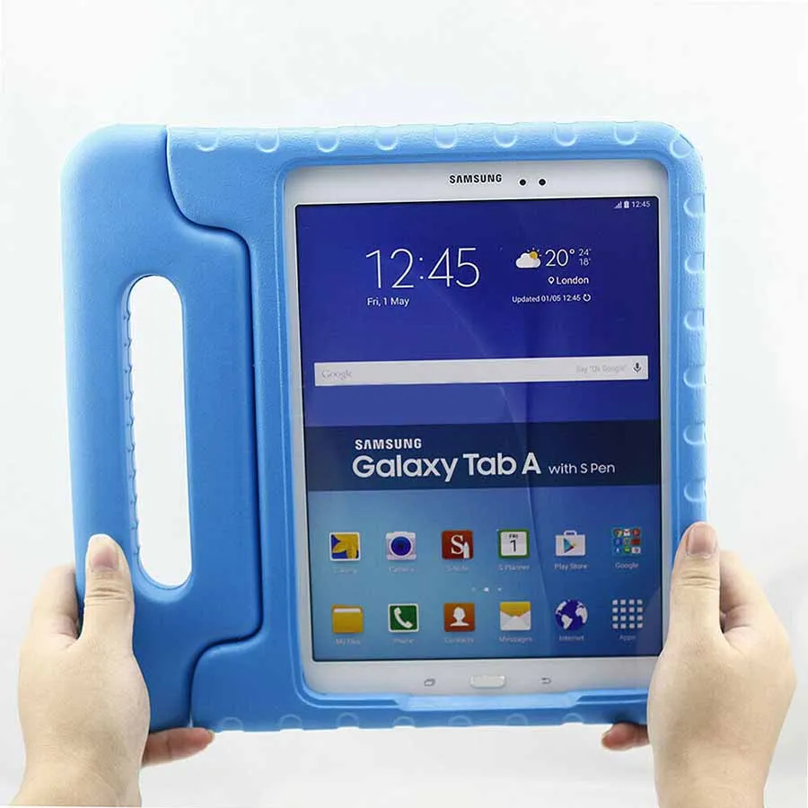 Детский ударопрочный чехол EVA для samsung GALAXY Tab A, 8,0 дюймов, T350, T351, T355, безопасный пенопластовый чехол для планшета, чехол с ручкой и подставкой