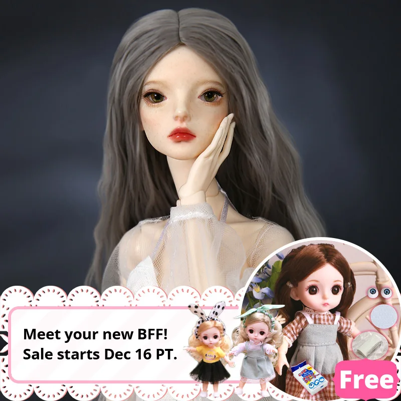 Freedomteller 1/4 Sybil BJD SD кукла 44 см девушка стройная тело свободные глазные шары магазин моды Lillycat